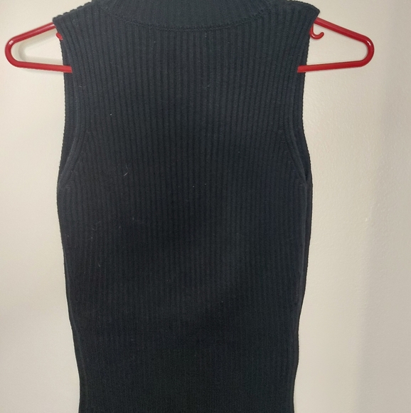 Zara Knit Zipper Stretch Dress - Picture 6 of 7